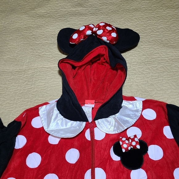 Disney Minnie Mouse Polka Dot cosplay pajamas costume size L - Picture 5 of 8